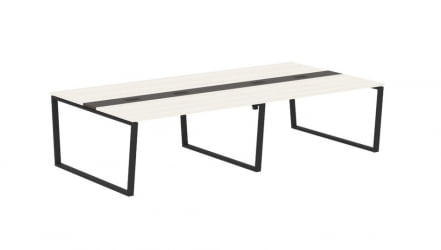 Стол переговорный ЕДИС ЕВCТ 3116 Ясень Траун Мокко Черный / EDIS EVCT