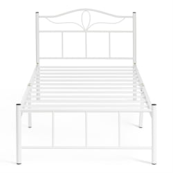 Односпальная кровать LUCY (mod. 9305) металл, 90*200 см (Single bed), White (белый)