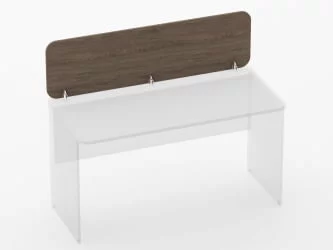 Экран разделительный прямой Глассй 5.14.14 Дуб Верцаска / Glassy