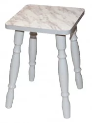 Табурет пл. 1кат. Ноги белые КОМПЛЕКТ 2 шт.