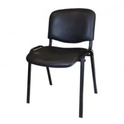 Стул для посетителей EChair Rio ИЗО чёрный к/з чёрный V-14/PV-1 19181
