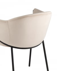 Стул Брасе велюр Молочный / Brace