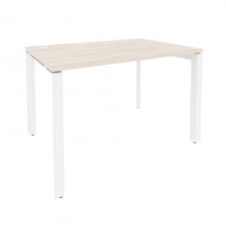 Стол рабочий на П-образном м/к ОНИКС О.МП-СП-2.8 Денвер Светлый/Белый / ONIX O.MP-SP-2.8