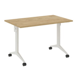 Стол складной мобильный КС-Пулл КС.М-2.7 Тиквуд Светлый/Белый / X-Pull X.M-2.7