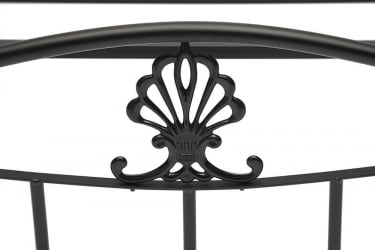 Кровать РУМБА (AT-203)/ RUMBA дерево гевея/металл, 160х200 см (double bed), красный дуб/черный