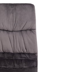 Стул FURLA (mod. 4816) металл/вельвет, 89х56х44см, серый