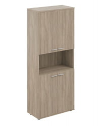 Шкаф высокий с нишей Сигма СГ.861.ОД.ОД.ОД Дуб темный / Sigma SG.861.OD.OD.OD