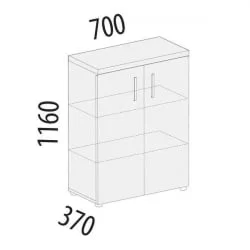 Шкаф офисный Рубин 41.75