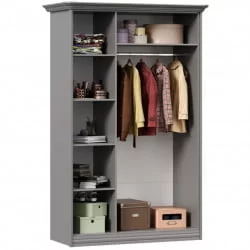 Шкаф трехстворчатый Джулия ЛД 695.010.000 Оникс серый