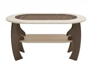 Стеклянный стол Маджеста-2 Венге Клен Азия