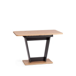 Стол обеденный FOX раздвижной ЛДСП, 68.6x110-145x75 см, Дуб артисан/Графит