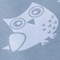 Балдахин для кроватки белые совы на сером