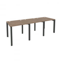 Рабочая станция на П-образном м/к ОНИКС О.МП-РС-3.0.8 Дуб Аризона/Антрацит / ONIX O.MP-RS-3.0.8