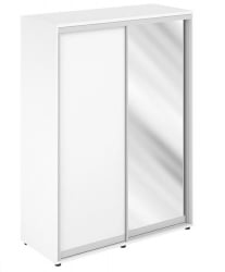 Шкаф-купе высокий с одним зеркалом Sigma SG.716.WH.WH.AL Белый