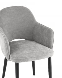 Стул Венера шенилл Светло-серый