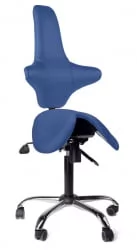 Кресло-седло со спинкой EZSolo Back Синий