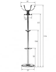Вешалка напольная DOBRIN BONNY Белый