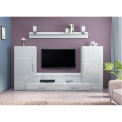 Гостиная Домино L2800 Белый глянец