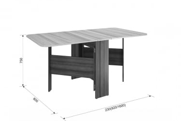 Стол-книжка раскладной Мечта 2 KM-0005 дуб сонома/белый