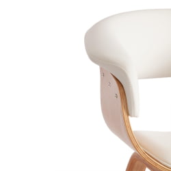 Стул VIMTA (mod.8021) дерево / экокожа, 69х56х77 см, натуральный/белый