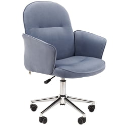Офисное кресло CHAIRMAN HOME 130 велюр Голубой