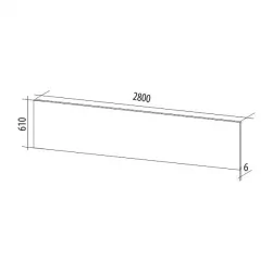 Стеновая панель высокоглянцевая СП 14 Оливия