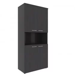 Шкаф с 2-мя комплектами глухих малых дверей и топом XHCS 85.4 Легно Темный
