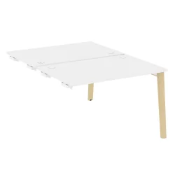 Стол-приставка двойной к опорным элементам ОНИКС ВООД ОВ.Д.СПР-2.8 Белый Бриллиант/Светлый / ONIX WOOD OW.D.SPR-2.8