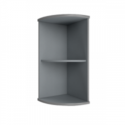 Стеллаж низкий угловой Рива А.УС-3 Клен/Металлик / Riva