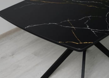 Обеденный стол Орфей 46 (03) Мрамор черный