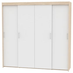 Шкаф-купе T-5-230х235х60(ДСС-Белый-8)