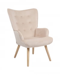 Кресло Хью велюр Бежевый