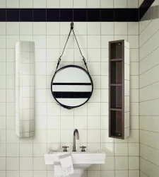 Поворотный зеркальный шкаф Хоп Шелф Венге