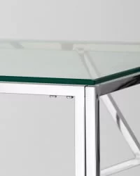 Журнальный столик АРТ ДЕКО 55x55 Серебро