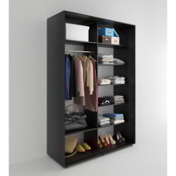 Шкаф-купе 2-х дверный Акцент-Вера ДР 1400х600 Венге