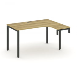 Стол-надставка на опорную тумбу (правый) CОНCЕПТ CН.ОСАН-002(Р) Дуб Винченцо Черный / CONCEPT CN.OSAN-002(R)