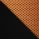 Иск.кожа черная / Ткань оранжевая, 36-6/07