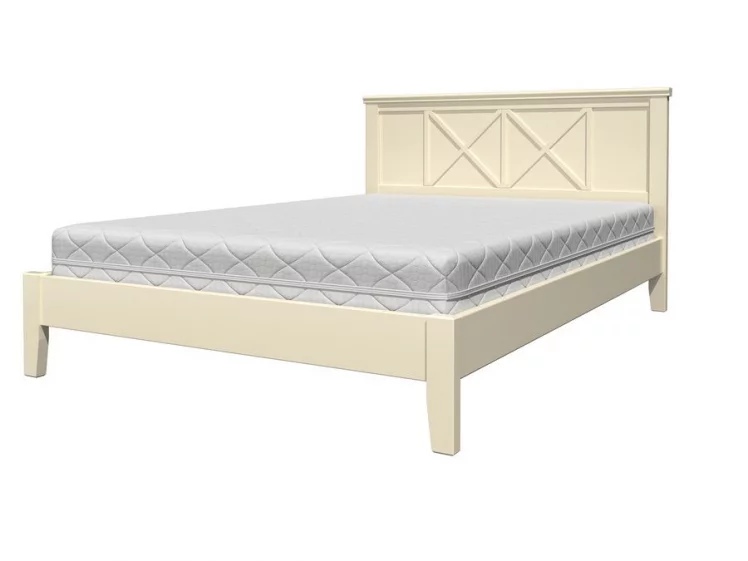 Кровать из массива Грация 2 200х140 Слоновая кость_0