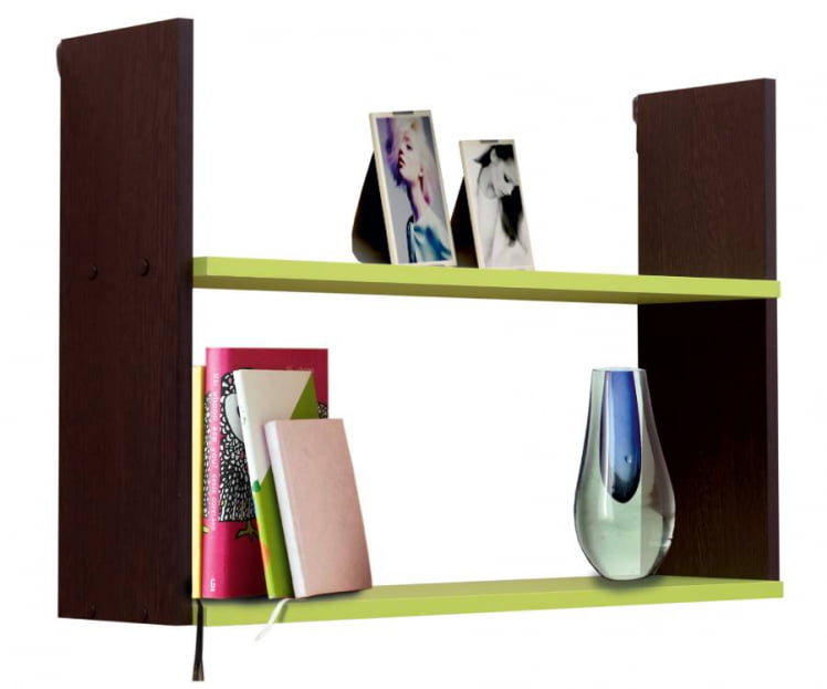 Полка навесная №1 Венге/Лайм_0