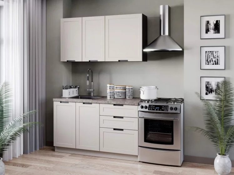 Кухонный гарнитур Джамис 2000 Черный Кашмир_0