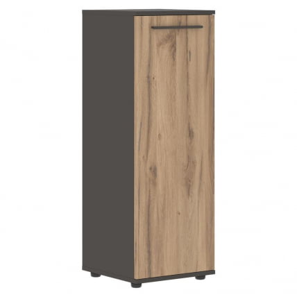 Шкаф-колонка с глухой средней дверью ЕДИС ЕМCС 42.1 Дуб Денвер светлый Мокко Мокко / EDIS EMCS_0