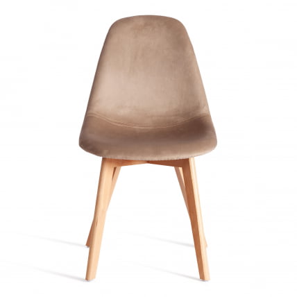 Стул CИНДЙ СОФТ (мод. C1021Ф1-1) велюр/дерево бук, 55 х 48 х 83 см, коричневый ХЛР12 / натуральный / CINDY SOFT (mod. C1021F1-1) HLR12_4