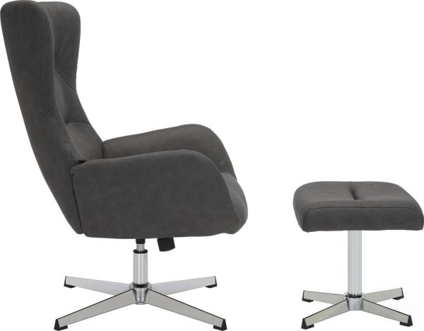 Кресло-реклайнер Еверпроф Аппле Ткань Темно-серый / Everprof Apple_2