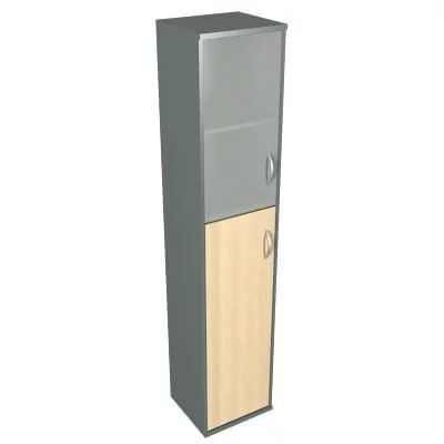 Шкаф СУ-1.7 Л/Пр Клен/металлик_0