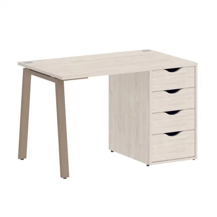 Стол письменный HOME OFFICE VR.SP-3-118.4.A Денвер Светлый/Мокко металл_0