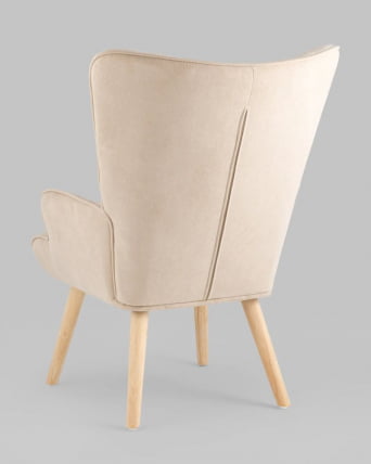 Кресло Хью рогожка Бежевый_4