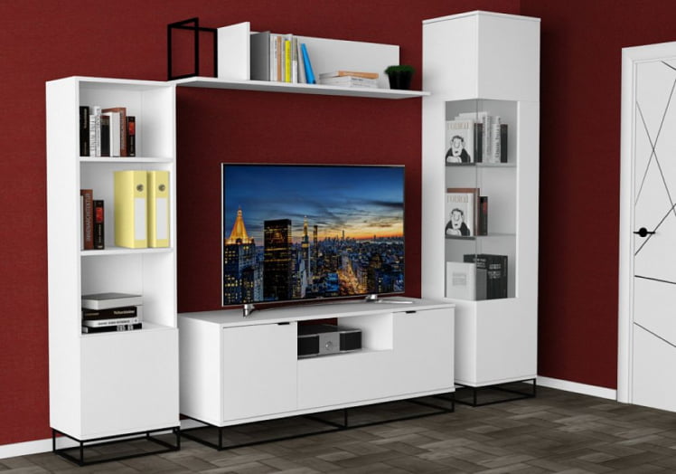 Полка навесная City большая белый_11