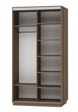 Шкаф-купе двухдверный Экспресс Дуо Экспенс 1200х2400h Ясень шимо тёмный_1