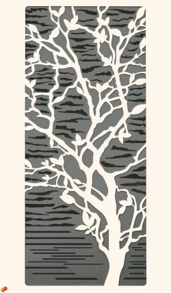 Кухонный шкаф с решеткой (лев/прав) Графит 74.23 Сосна Астрид-Ваниль_2