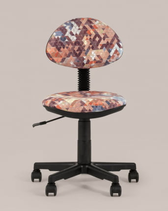 Кресло компьютерное детское УМКА абстракция Оранжевый_2